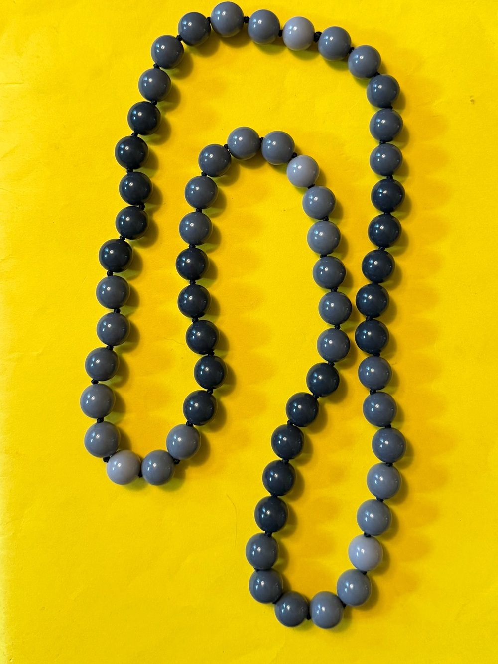 Gray Beaded Necklace